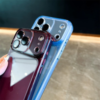 Coque de téléphone antichoc transparente et colorée de luxe avec cadre anti-chute pour iPhone 18 Pro Max 18 17 Pro – Housse de protection rigide transparente