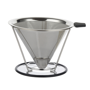 Tái Sử Dụng Dây Lưới Cone Thông Minh Đổ Hơn Thép Không Gỉ Lọc Cà Phê Nhỏ Giọt Đứng Chủ - Product Image 3