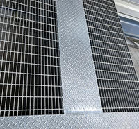 Rejilla de Acero con Bajo Contenido de Carbono Estándar ASTM, Rejilla de Drenaje para Piso, Rejilla de Acero Galvanizado para Pasarelas