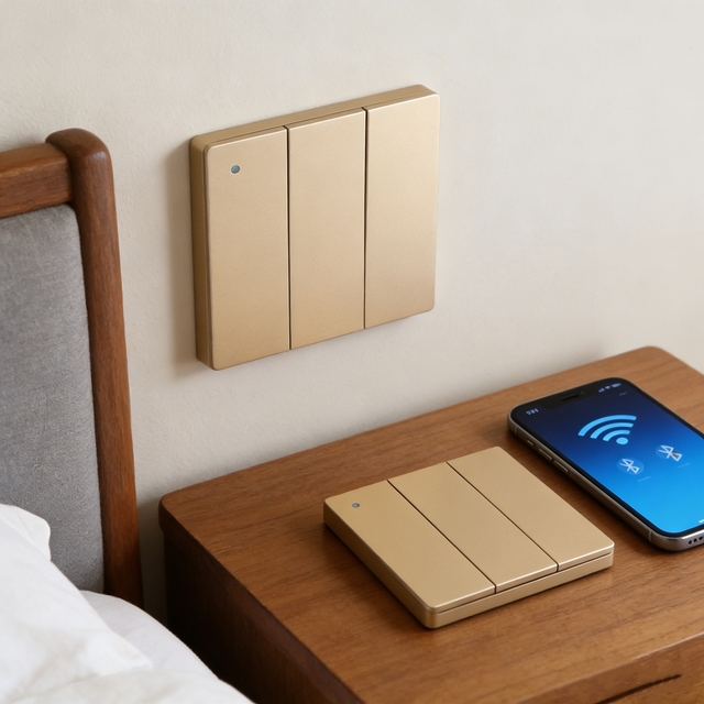 BLE Scene Switch Home Assistant Wireless Smart Button Local Automation App Control 1-Year Battery Life Hotel PC IOS Android