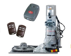 Nhà điều hành cửa tự động hiện đại với động cơ chuỗi pin lithium mới căn hộ nhà để xe Gates-Exterior Con lăn màn trập cửa mở - Product Image 1