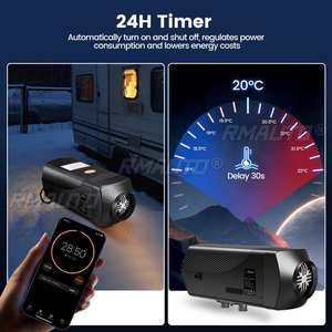 Calentador de Aire Diésel para Estacionamiento de Autos Hcalory 12V 24V 5-8KW, Tanque de 10L, Pantalla LCD, Control Remoto por Aplicación Bluetooth, Transmisión de Voz - Product Image 2