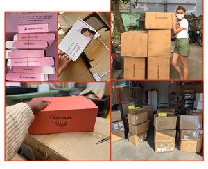 2025 xu hướng mới chất lượng cao màu hồng bánh rán Hộp Tùy chỉnh in ấn Cookie Bánh hộp giấy màu sắc bao bì - Product Image 6