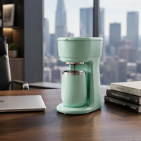 Cafetière compacte à portion individuelle, 355 ml, pour voyage, à filtre électrique, arrêt automatique, en plastique, usage domestique