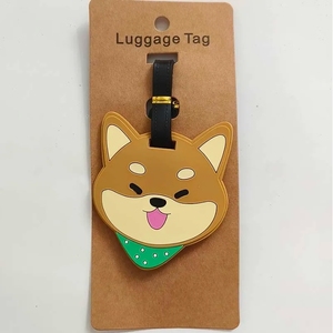 Accessoires de voyage nouveau Design Corgi chien étiquette de bagage Gel de silice <span class=keywords><strong>valise</strong></span> ID adresse titulaire bagages étiquette d'embarquement étiquette Portable - Product Image 4