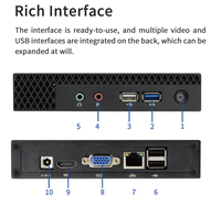 Sharerdp - PC NUC Mini, Servidor de Computación, Linux para Juegos, Ensamblado en Fábrica, J4125 N5095 Quad Core 12V
