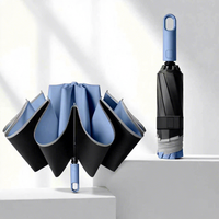 Parapluie pliant semi-automatique en fibre de verre robuste à 10 baleines, diamètre 105 cm, protection UV, personnalisable, cadeau promotionnel pour