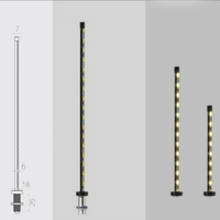 Hochwertige Moderne 360 Grad Drehbare Höhenverstellbare Blendfreie Aluminium-Vitrinenbeleuchtung 5W Display-Schaukasten LED-Leuchten