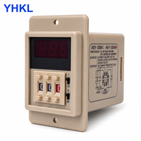 Minuteur numérique 3 chiffres ASY-3SM 220V AC 5A 50/60Hz 8 broches à montage sur panneau, contrôleur de temporisation pour automatisation industrielle de four