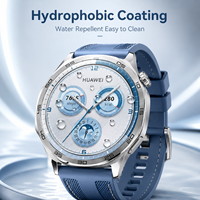Film protecteur d'écran en verre trempé HD 9H violet clair en gros avec emballage compatible avec Huawei Watch GT5 Pro 41mm 46mm