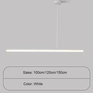Luminaire suspendu linéaire minimaliste moderne Bar <span class=keywords><strong>Comptoir</strong></span> Îlot Table à manger Plafond Montage Décoration Éclairage LED Lustre - Product Image 5