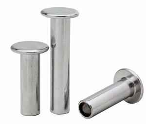 Remaches Semitubulares de Cabeza Plana para Forro de Freno de Aluminio M3-M10 DIN 7338 B, Categoría de Producto: Remaches - Product Image 1