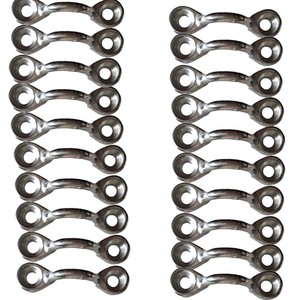 Ganchos de enganche de aleación de zinc con acabado liso para la industria general, paquete de 20 - Product Image 1