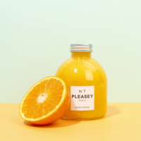 Bouteille de jus de fruit en verre avec couvercle à vis, bouteille vide pour le lait, le café, le café, le café, 300ml, 500ml