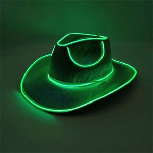 Western Style LED <b>Light</b>-Up Cowboy <b>Hat</b> Colorful Unisex Outdoor Travel Casual Party <b>Hats</b> Wholesale - Product Image 4