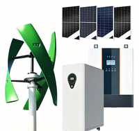 Système énergétique résidentiel personnalisé, générateur éolien et panneaux solaires, système hybride hors réseau avec stockage d'énergie
