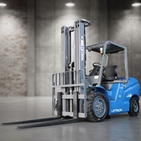 Chariot élévateur électrique au lithium Liftron CPD40D 4000 kg pour le transfert de matériaux en entrepôt de machines lourdes, avec fonction de braquage compact