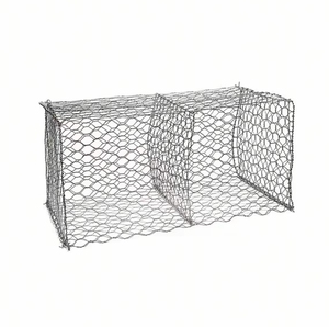 Maßgefertigtes Feuerverzinktes Gabionennetz Hochbelastbares Sechseckiges Gewebtes Steinkäfig für Flussbefestigung - Product Image 3