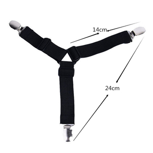 Triangle 4 Cái Kẹp Giữ Góc Ga Trải Giường Kẹp Sô Pha Kẹp Chăn Dây Thun Kẹp Điều Chỉnh Được - Product Image 4