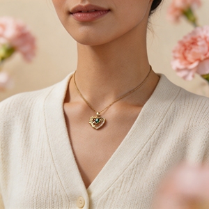 สร้อยคอคู่รักสไตล์พังก์น่ารักทันสมัย จี้รูป<span class=keywords><strong>คน</strong></span>กอดกัน ของขวัญวันแม่ ของขวัญวันเกิดสำหรับคุณแม่ - Product Image 6