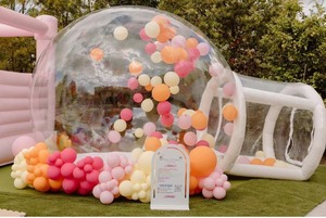 Juego de juego suave para niños, casa de rebote rosa, paquete de juego suave blanco y bronceado, juego de juegos suaves para interiores y exteriores para bebés - Product Image 2