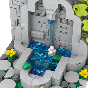 NUEVO Castillo de Guerras Militares, Fuente, Arquitectura Medieval, Modelo de Acción para Armar, Regalo, Bloques de Construcción de la Segunda <span class=keywords><strong>Guerra</strong></span> Mundial, Juguetes para Niños, 255 Piezas - Product Image 3