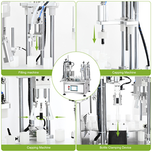 Machine de remplissage et de bouchage automatique à pompe péristaltique de bureau pour flacons de parfum, d'huiles essentielles, de cosmétiques et d'échantillons de laboratoire - Product Image 4