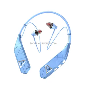 Auriculares magnéticos inalámbricos BT, banda para el cuello con altavoz externo