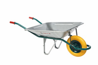 Carretilla Neumática Galvanizada de Alta Calidad con Capacidad de 75L, Diseño C1/720 Desmontable, Opción Antipinchazos de Metal LG ES