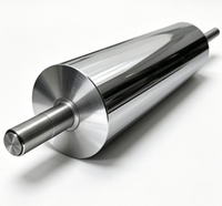 Rouleau inox SUS304/316L poli anti-corrosion, rouleau guide impression film textile