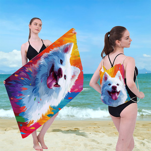 Asciugamano da Spiaggia 2-in-1 Personalizzabile, Extra Large, Spesso, ad Asciugatura Rapida, per Nuoto e Attività all'Aperto, con Zaino - Product Image 3