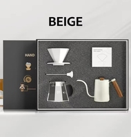 Barista Tool Verser sur un ensemble de cafetière en verre Kit goutteur et théière pour cadeau Fabriqué à la main Verser sur une cafetière