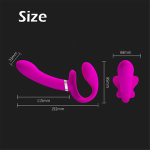 Miễn phí tùy chỉnh Box-strapless dây đeo-on dildo vibrators Double-Heads rung dương vật lesbian khiêu dâm đồ chơi người lớn quan hệ tình dục các cặp vợ chồng - Product Image 4