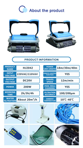 2025 Guangdong Water Crown <span class=keywords><strong>Robot</strong></span> de limpieza portátil automático Aspirador de <span class=keywords><strong>piscina</strong></span> al aire libre profesional Filtro familiar - Product Image 4