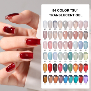 Miss appiccicoso Set di smalto per unghie Private Label 54 colori smalto per unghie traslucido nudo Gel Semi permanente Non tossico smalto per unghie