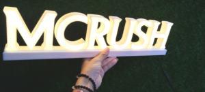 Logo <span class=keywords><strong>en</strong></span> acrylique éclairé par LED miniature personnalisé, caractères <span class=keywords><strong>en</strong></span> acier inoxydable pour <span class=keywords><strong>porte</strong></span> <span class=keywords><strong>de</strong></span> magasin, affichage intérieur, transformateur, décoration <span class=keywords><strong>de</strong></span> bureau - Product Image 3