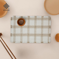 Napperons de table de cuisine élégants en coton personnalisés avec pompons en coton et polyester multi-usages