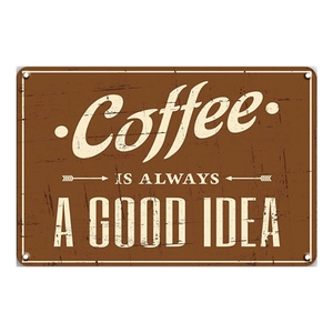 Letrero Metálico Vintage de Café, Placa Decorativa Retro para Pared, Pósteres para Cocina, Bar, Pub, Cafetería, Decoración de Hierro Pintado - Product Image 6