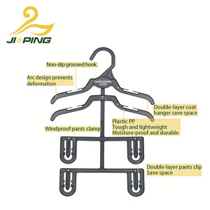מתלה רב-שכבתי לחיסכון במקום לילדים בסיטונאות |   מתלה בגדים דו-קומתי ישירות מהמפעל לבוטיקים של בגדי ילדים - Product Image 3