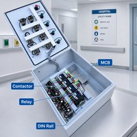 Boîtier de distribution métallique intérieur personnalisé série JXF 400V triphasé avec relais de surcharge à barre omnibus pour la gestion des usines