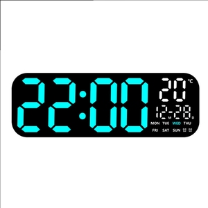 Đồng hồ để bàn/đồng hồ treo tường kỹ thuật số LED hiện đại đa chức năng, trang trí nhà cửa/văn phòng kỷ niệm, chất liệu nhựa cao cấp - Product Image 4