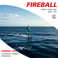 Planche de surf hydrofoil AXIS Foil Fireball 1250 en fibre de carbone pour la pratique des sports nautiques en eau ouverte