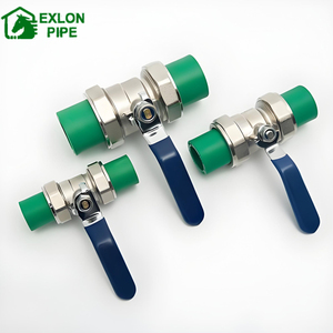 2025 exlon nhà máy giá chất lượng cao và áp lực PPR sắt bóng Van nhựa sắt van Bộ sưu tập hoàn chỉnh tất cả các kích thước PPR van - Product Image 2