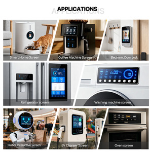 7 Polegada Smart Speaker <span class=keywords><strong>Display</strong></span> Com Android OS Board & Built-in Microfone Matriz para Controle de Voz Hub System - Product Image 3