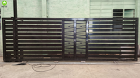 MJYT Intelligent Sliding Gate Company Laser Deco Gate Portes d'allée électriques en aluminium Clôture Trellis & Gates