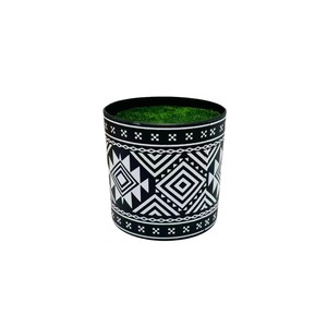 Pot de fleurs en plastique floqué imprimé Paulon, diamètre 8 cm, hauteur 7,5 cm, pour la décoration de la maison et du jardin - Product Image 5