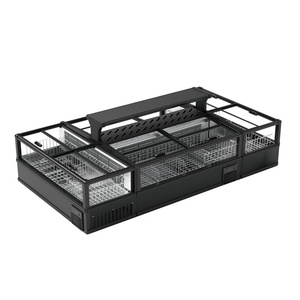 ตู้แช่แข็งตู้โชว์อุณหภูมิซูเปอร์มาร์เก็ตตู้แช่แข็งประตูกระจกแบบบานเลื่อนสำหรับเกาะ - Product Image 5