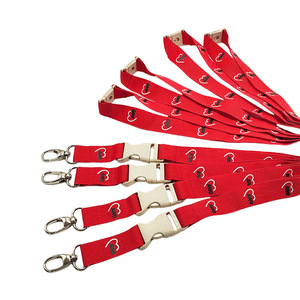 OEM ODM <b>Polyester</b> <b>Lanyard</b> Factory Direct Printed <b>Polyester</b> <b>Lanyard</b> with Safety Breakaway Buckle and Lobster Clasp for Trade Show - Product Image 2