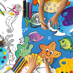 Tovaglia <span class=keywords><strong>di</strong></span> Carta per Pittura Fai-da-Te per Bambini, Non Tossica, per <span class=keywords><strong>Feste</strong></span> <span class=keywords><strong>di</strong></span> Ringraziamento e Attività Familiari, Uso Interno Portatile - Product Image 4