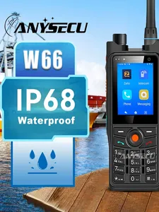 W66PRO ANYSECU Talkie-walkie PoC robuste, étanche IP68, numérique et analogique DMR, double mode, radio bidirectionnelle Full Netcom, EU US L820 - Product Image 1